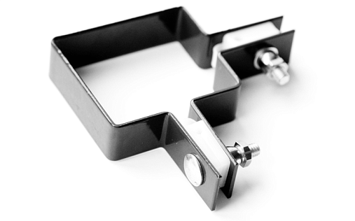 Угловой кронштейн сварного ограждения оцинкованный