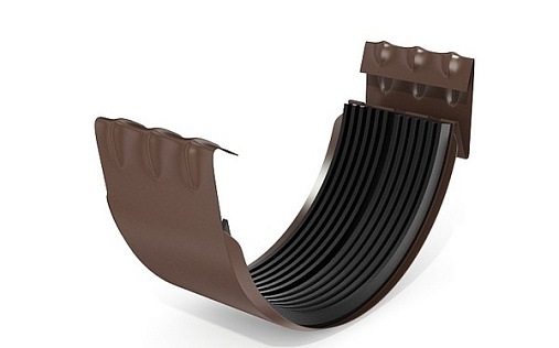 Соединитель желоба Эконом 125 мм RAL 8017