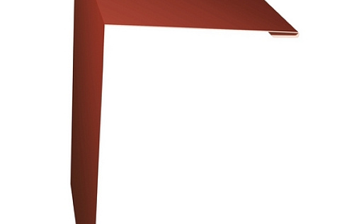 Планка околооконная простая 250x50 Grand Line с покрытием Полиэстер 0,45 мм RAL 8004