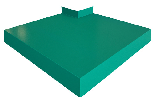 Угол отлива 250 внешний Grand Line с покрытием Полиэстер 0,45 мм RAL 5021