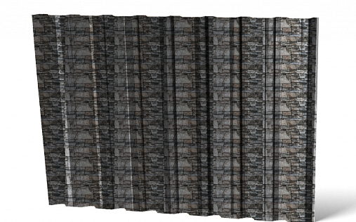 Профнастил С20-1100 (A,B) с покрытием Ecosteel 0.5 мм Белый камень (под камень)