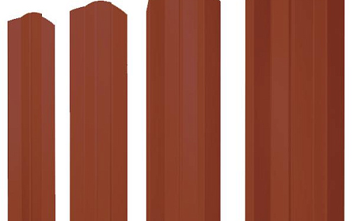 Штакетник фигурный Grand Line М-образный B с покрытием Полиэстер 0,45 мм RAL 3011