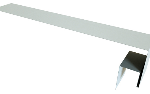 Планка околооконная сложная Блок-Хаус new 250x50x27 Grand Line с покрытием Satin 0,5 мм RAL 9003