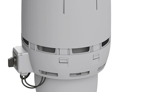 Вентилятор с шумопоглотителем Vilpe Flow ECo160Р/500 Светло-серый