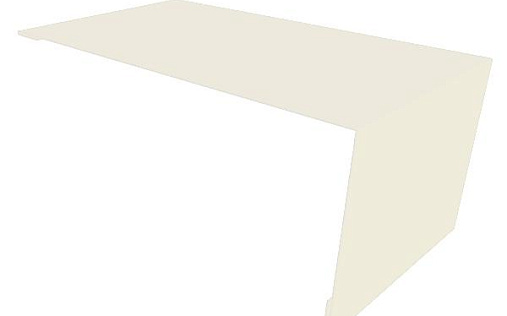 Мансардная планка Grand Line с покрытием Полиэстер 0,45 мм RAL 9003