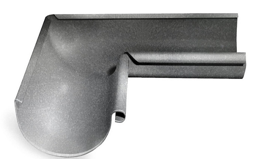 Угол желоба внутренний Grand Line Optima 90° 125 мм Оцинкованный