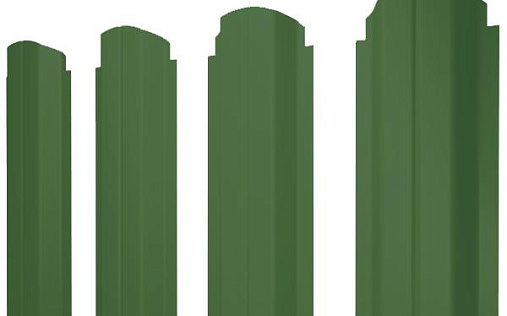 Штакетник фигурный Grand Line П-образный B с покрытием Полиэстер 0,45 мм RAL 6002