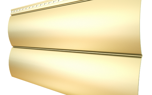 Металлический сайдинг Grand Line БлокХаус New RAL 1015 с покрытием Satin 0.5 мм