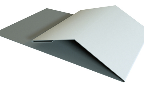 Планка финишная Блок-Хаус new Grand Line с покрытием Satin 0,5 мм RAL 9003