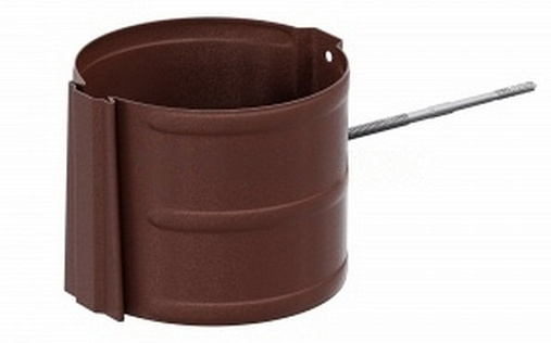 Кронштейн трубы на кирпич Vegastyle 90 мм RAL 8017