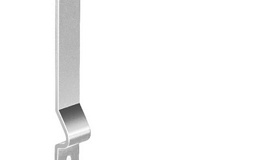 Крюк длинный полоса Grand Line 125 мм RAL 9003