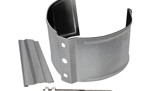 Кронштейн трубы на кирпич Grand Line Optima 90 мм Оцинкованный