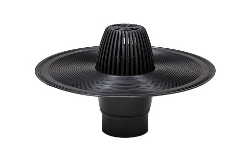 Водосточная воронка Vilpe CM-075, фланец битум