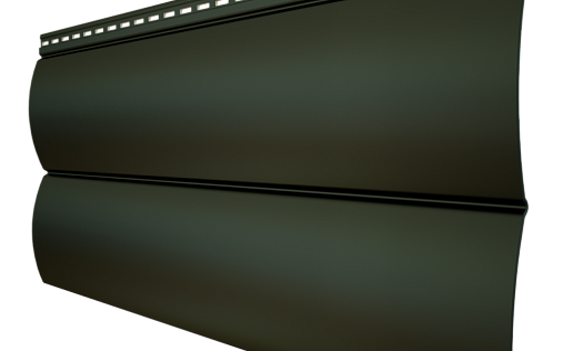 Металлический сайдинг Grand Line БлокХаус New RAL 7016 с покрытием Стальной бархат 0.5 мм