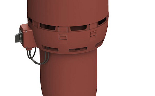 Вентилятор с шумопоглотителем Vilpe Flow ECo200P/700 Красный