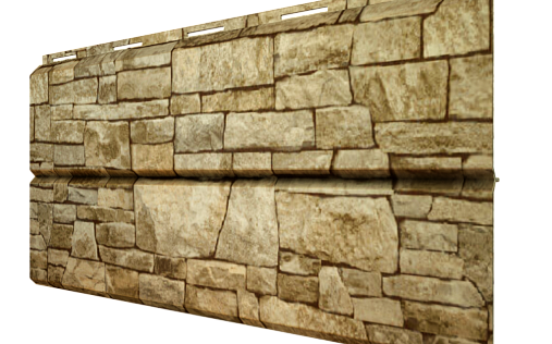 Металлический сайдинг Металл Профиль Lбрус Песчаник с покрытием Ecosteel 0.5 мм