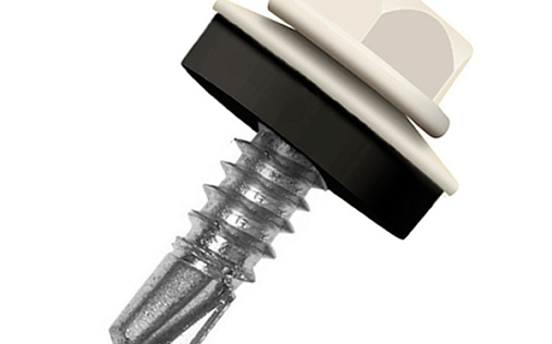 Кровельный саморез по металлу Daxmer 4,8x19 RAL 9001 (250 шт) сверло №2