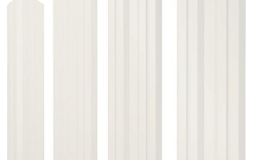 Штакетник фигурный Grand Line Twin с покрытием Полиэстер 0,45 мм RAL 9003