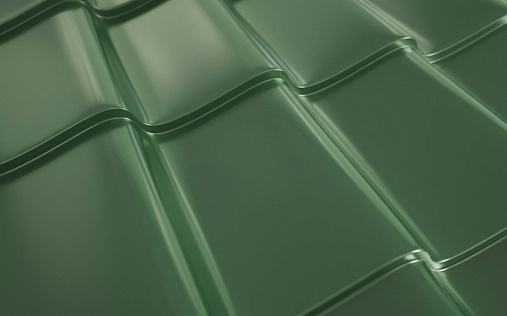 Металлочерепица Ламонтерра XL RAL 6005 с покрытием VikingMP E 0.5 мм