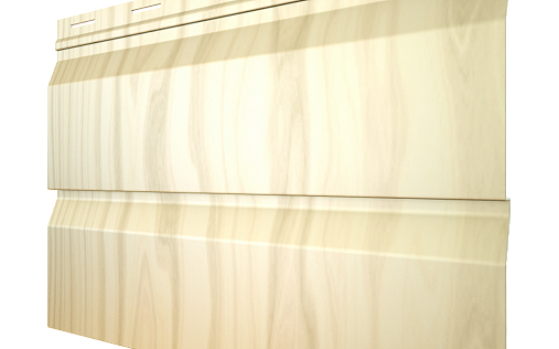 Металлический сайдинг Grand Line Корабельная доска XL White Wood с покрытием Colority Print 0.45 мм