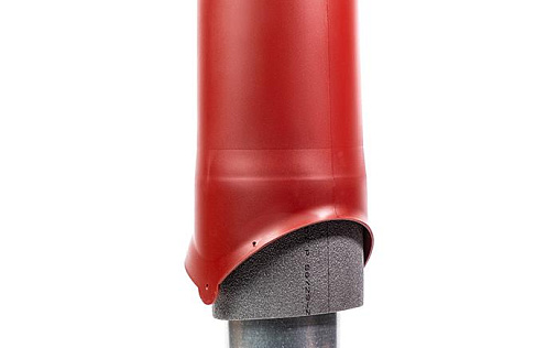 Вентиляционный выход Krovent Pipe-VT 150is диаметром 150/ИЗ/500 мм Красный