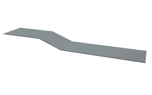 Крепежная планка фальц Grand Line с покрытием Полиэстер 0,7 мм RAL 7004