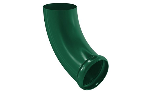 Декорированный отвод трубы Aquasystem Премиум 100 мм, Pural, RAL 6005