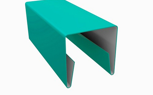 Планка П-образная заборная 24 с покрытием Velur 0.5 мм