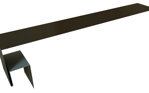 Планка околооконная сложная 250x50x18 (j-фаска) Grand Line с покрытием Satin Matt TX 0,5 мм RR 32