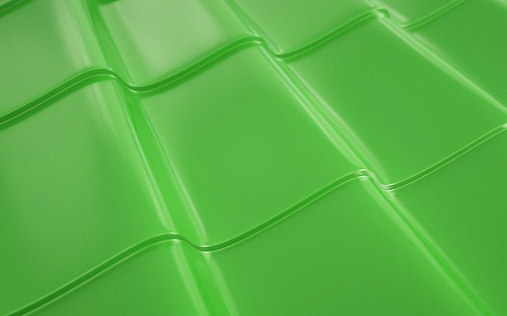 Металлочерепица Ламонтерра RAL 6018 с покрытием NormanMP 0.5 мм