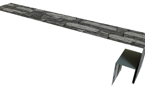 Планка околооконная сложная (Блок-хаус, Экобрус) 250x50x25 Grand Line с покрытием Print Elite 0,45 мм King Stone TwinColor