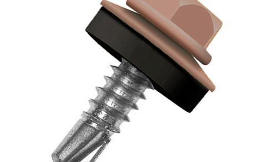 Кровельный саморез по металлу Daxmer 4,8x19 RAL 8023 (250 шт) сверло №2