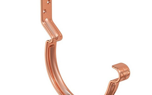 Короткий держатель желоба медный Aquasystem Элит 150 мм (с усилением)