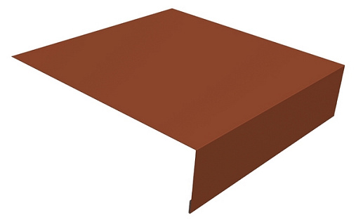 Планка околооконная простая 200x50 Grand Line с покрытием Полиэстер 0,45 мм RAL 8004