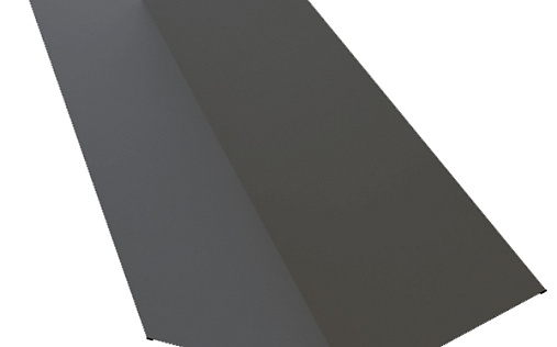 Планка верхней ендовы 145x145 Grand Line с покрытием Полиэстер 0,45 мм RAL 7024