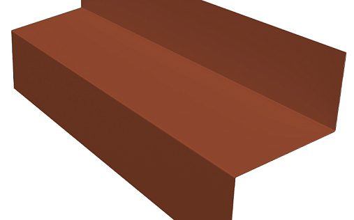 Отлив межэтажный 45 Grand Line с покрытием Satin 0,5 мм RAL 8004