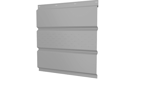 Металлический софит с центральной перфорацией Grand Line с покрытием Полиэстер 0,45 мм RAL 9006