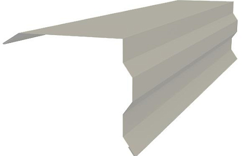 Торцевая фигурная планка 100x85 Grand Line с покрытием Полиэстер 0,45 мм RAL 9006