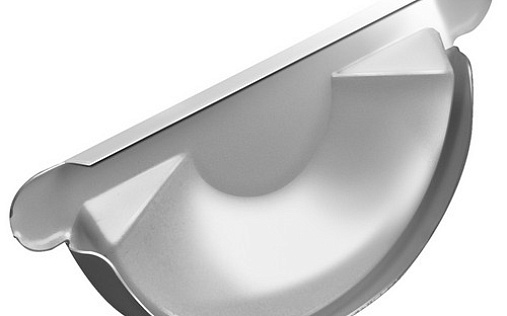 Заглушка желоба Grand Line 125 мм RAL 9003