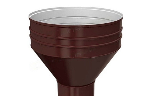 Сливная воронка Металл Профиль Проект 185/150 мм RAL 8017