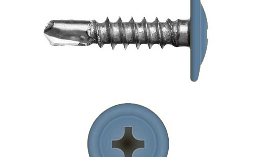 Саморез с прессшайбой по металлу 4,2x16 RAL 5015 (200 шт)