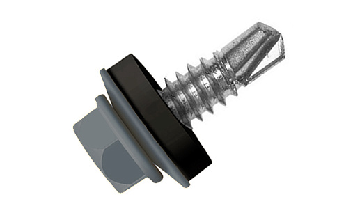 Кровельный саморез по металлу Daxmer 5,5x32 RAL 7016 (250 шт) сверло №3