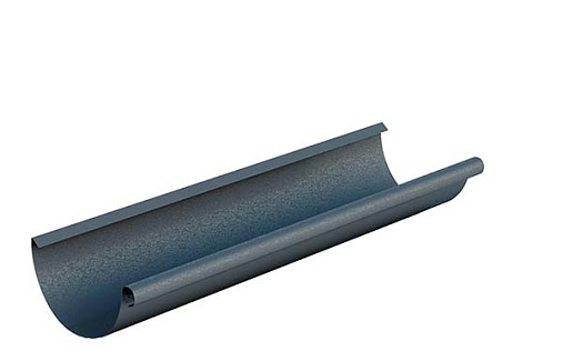 Желоб 3 м 125 мм Металл Профиль Foramina Freeze RAL 7024