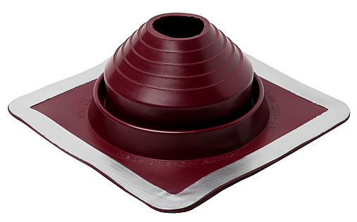 Проходка прямая Master Flash №4 диаметром 75-160 мм, 280х280 мм, красный, силикон