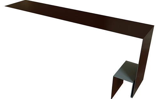 Планка околооконная сложная Блок-Хаус new 200x75x27 Grand Line с покрытием Velur X 0,5 мм RAL 8017