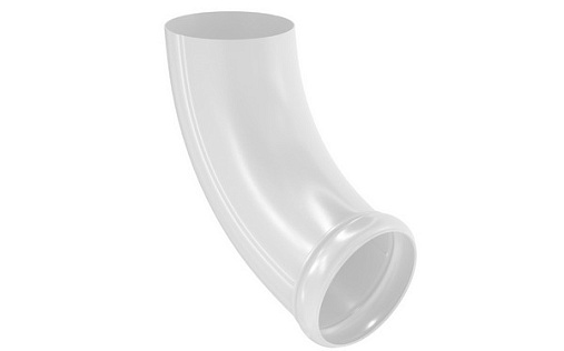 Декорированный отвод трубы Aquasystem Премиум 90 мм, Pural, RR 20