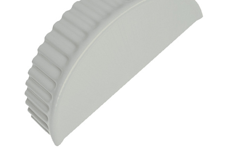 Торцевая заглушка Grand Line с покрытием Полиэстер 0,45 мм RAL 9003