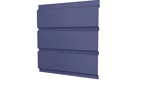 Металлический софит с центральной перфорацией Grand Line с покрытием Полиэстер 0,45 мм RAL 5005