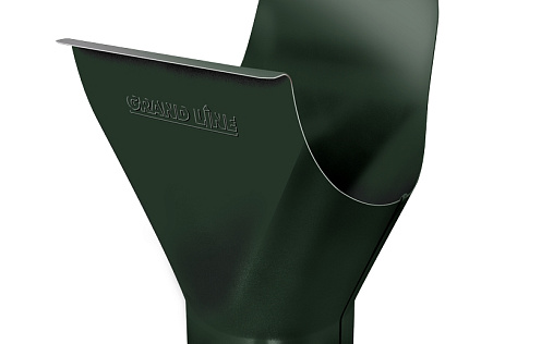 Воронка желоба Grand Line 125/90 мм RAL 6005