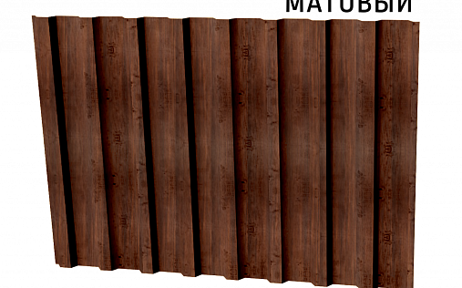 Профнастил С20-1100 (A,B) с покрытием Print Elite 0.45 мм Cherry wood (под дерево)